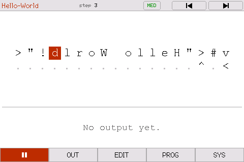 hello world running