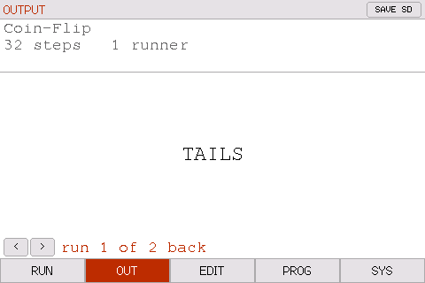 stepping back through previous runs